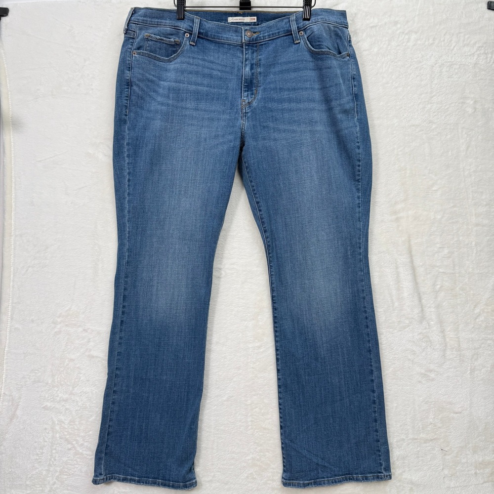 Levi's Jeans Womens 20W Blue Classic Bootcut Medium Wash Stretch‎ Denim Mid Rise